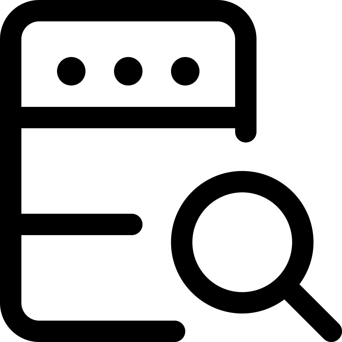 búsqueda de servidor icon