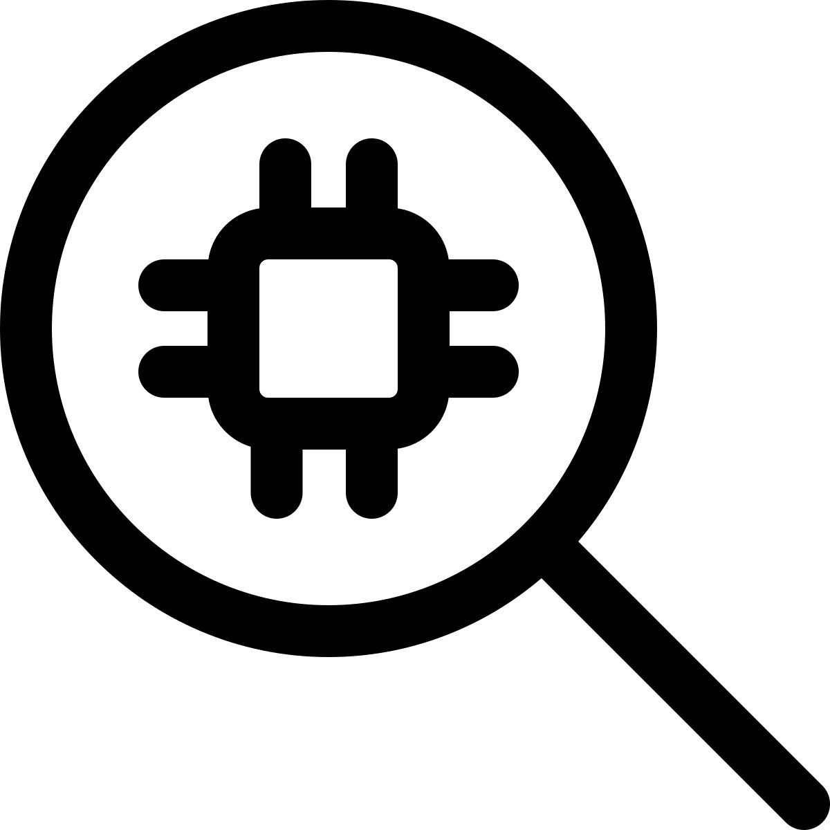 recherche de microprocesseur icon