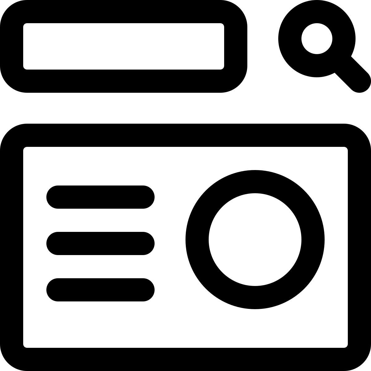 search dashboard icon