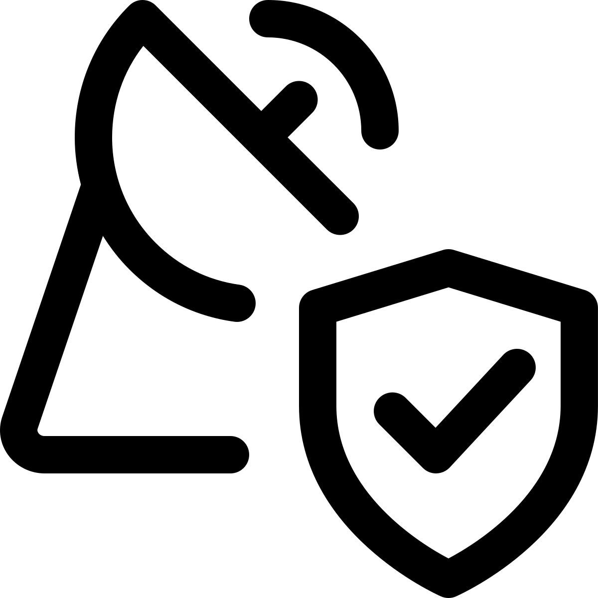 verified satellite dish icon