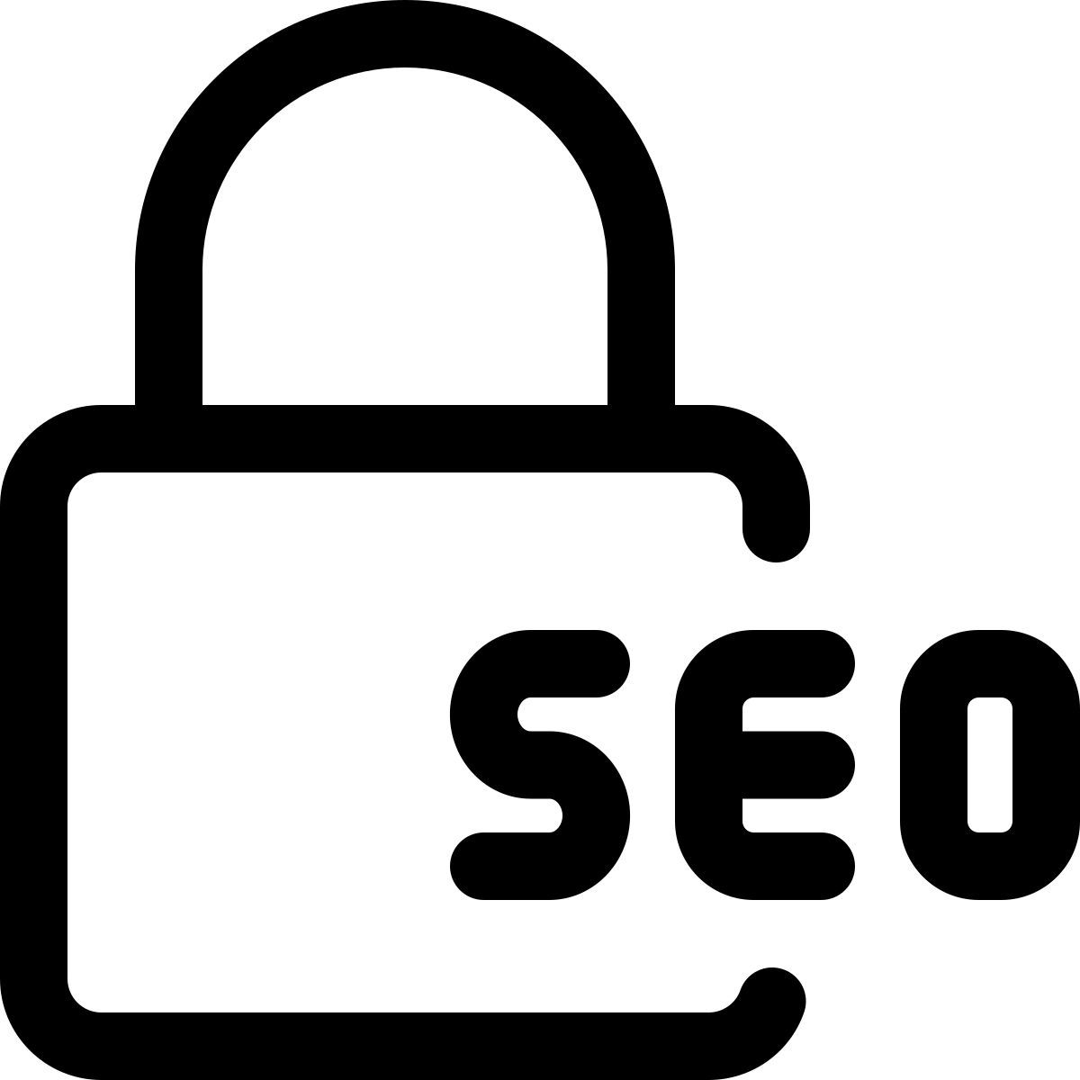 blocco seo icon