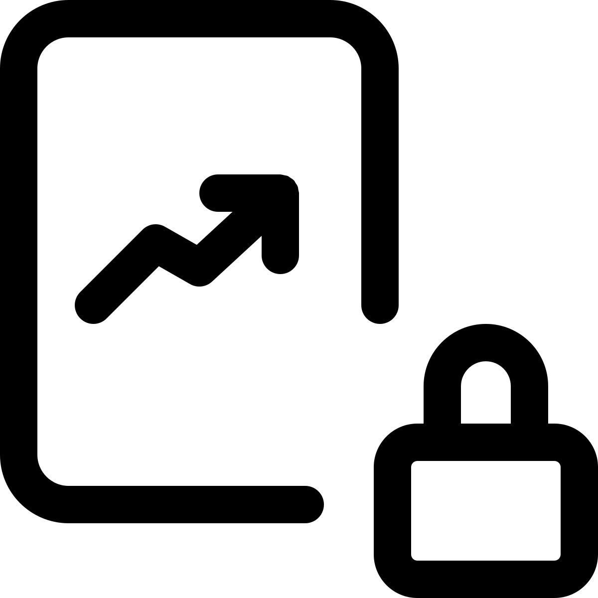 locked graph icon