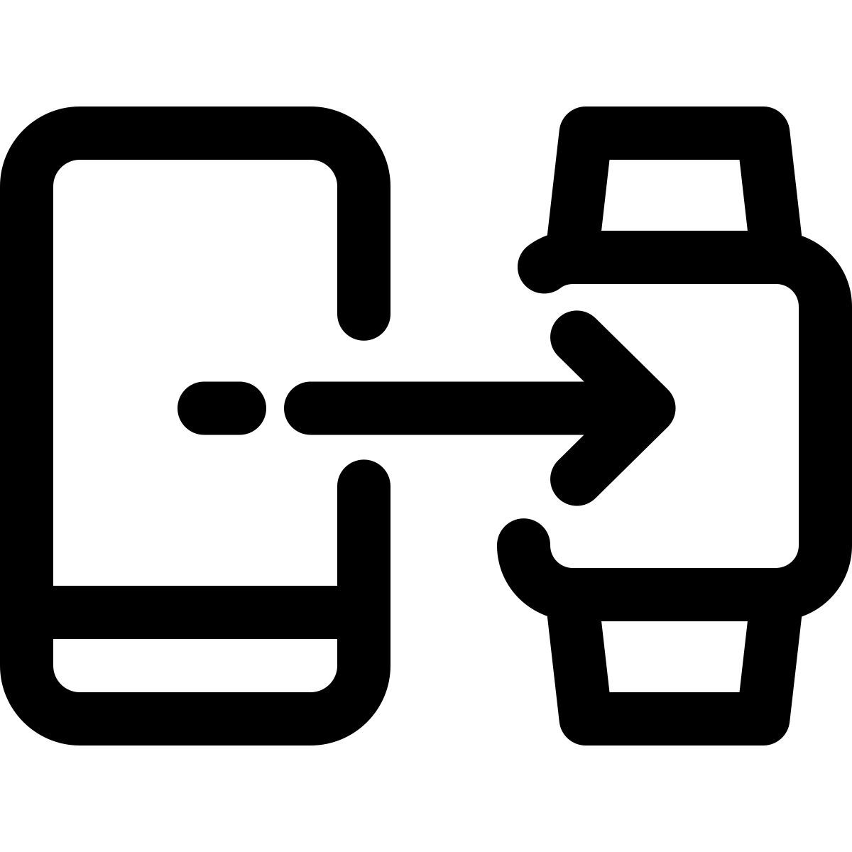 Senden Sie das Update vom Telefon an das Smartwatch-Gerät icon