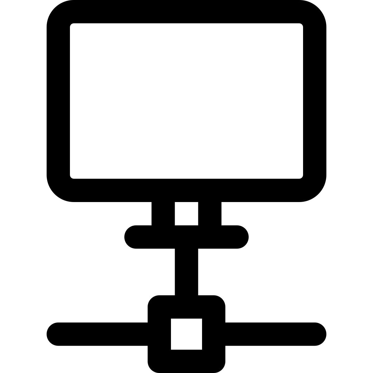 computador conectado icon