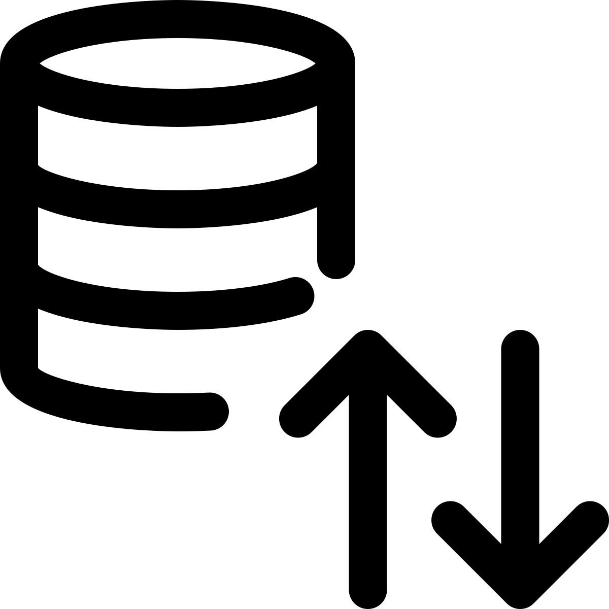 database data exchange icon