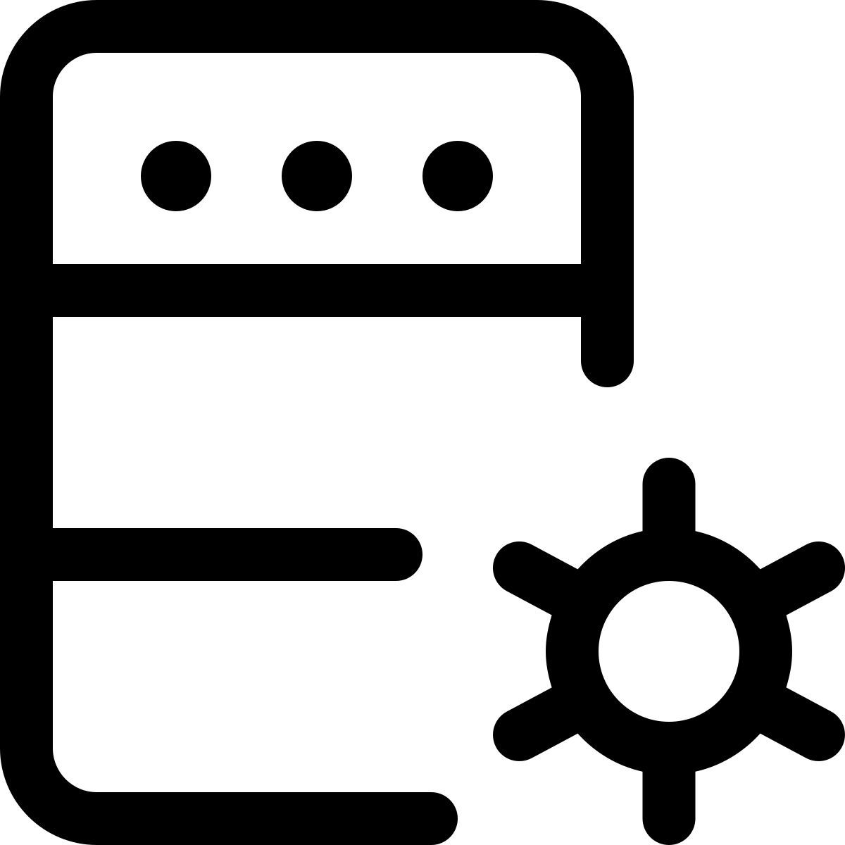 configurações do servidor icon