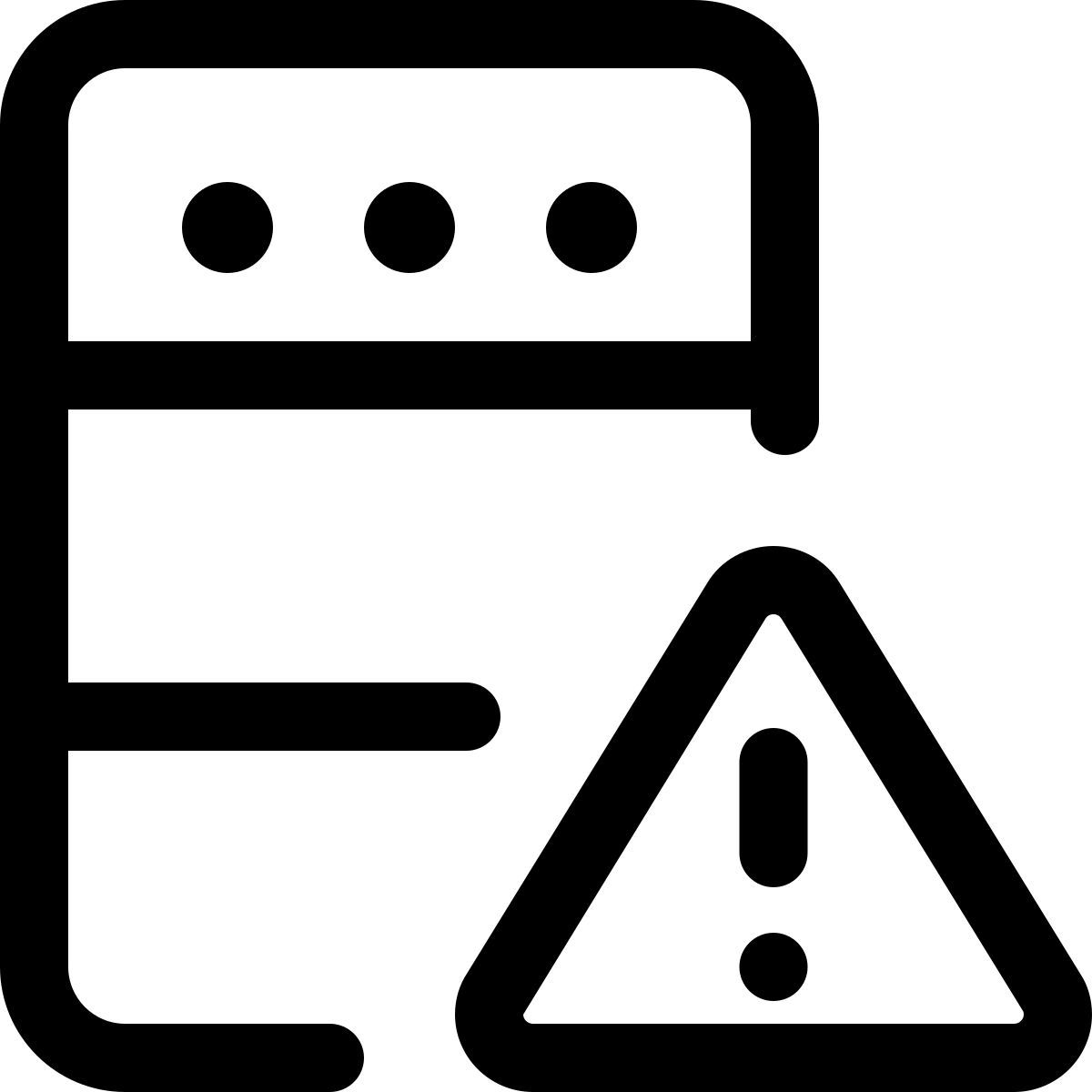 avviso del server icon