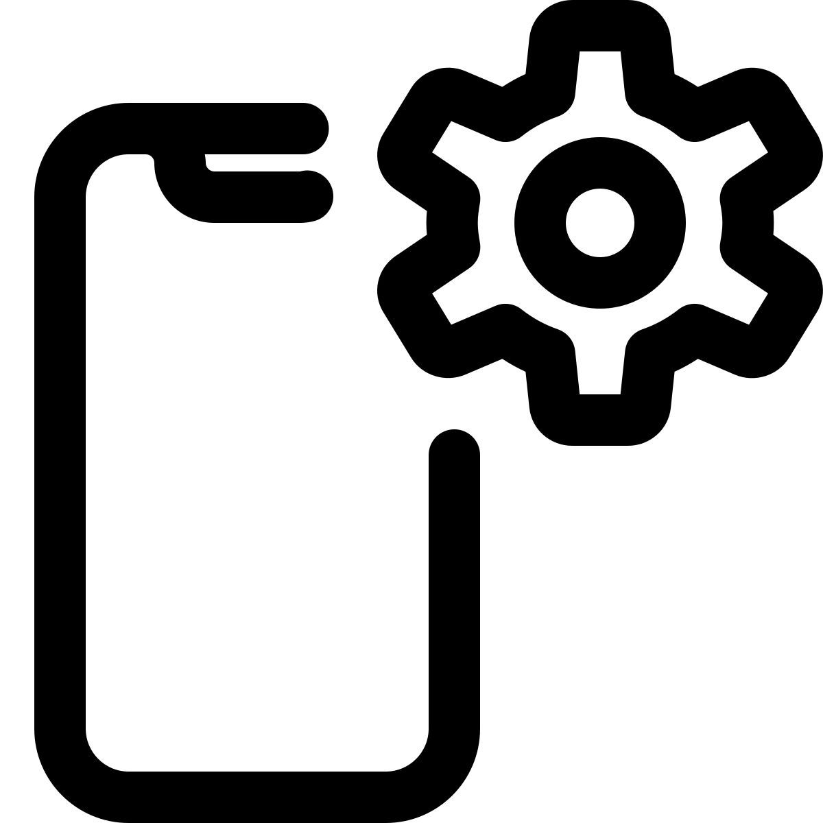 mobile settings icon