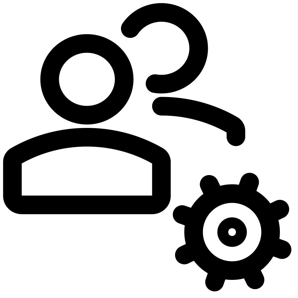 configurações do grupo icon