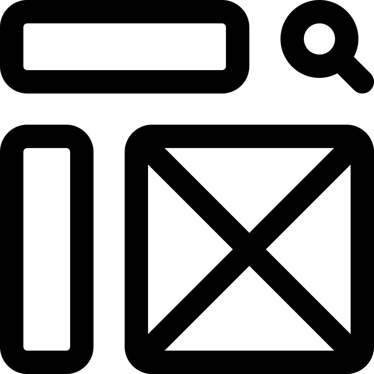 diseño con barra lateral icon