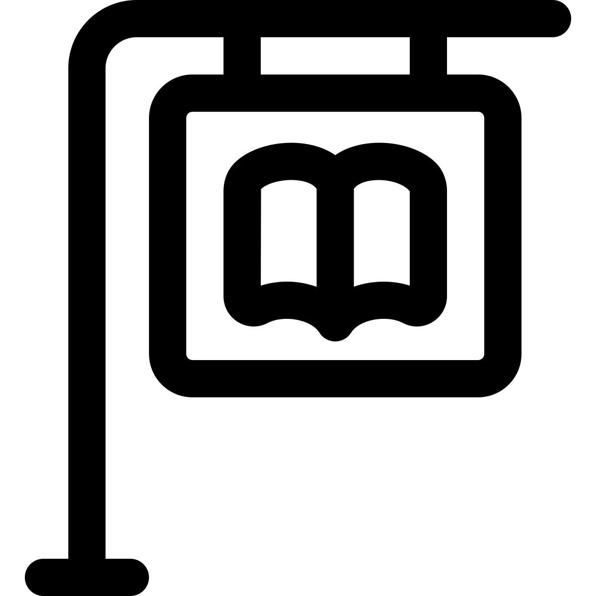 도서관 간판 icon