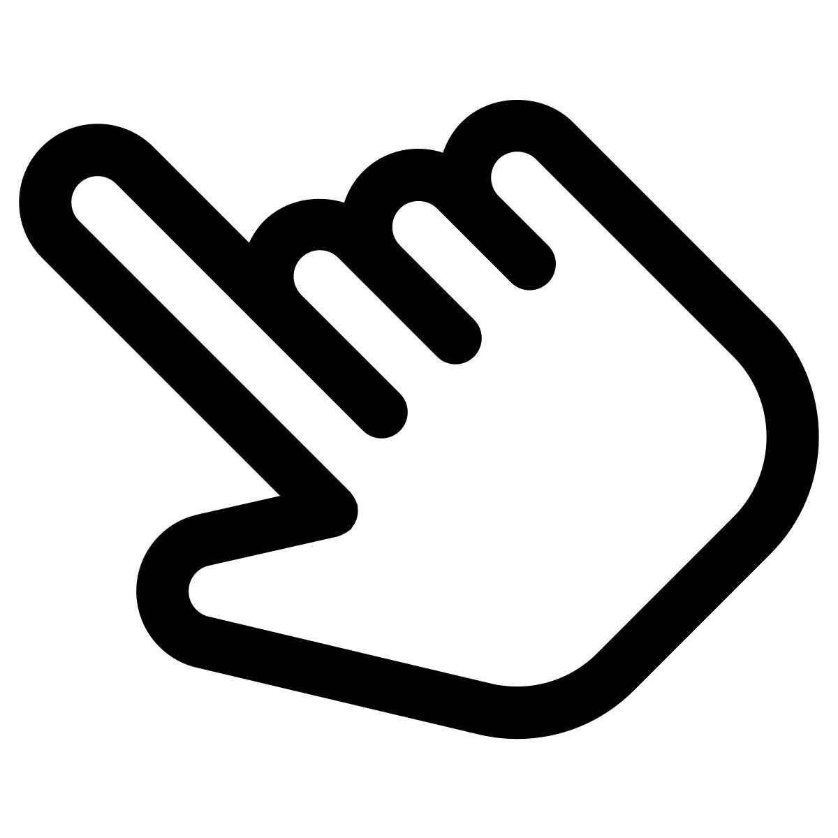 index finger tap icon