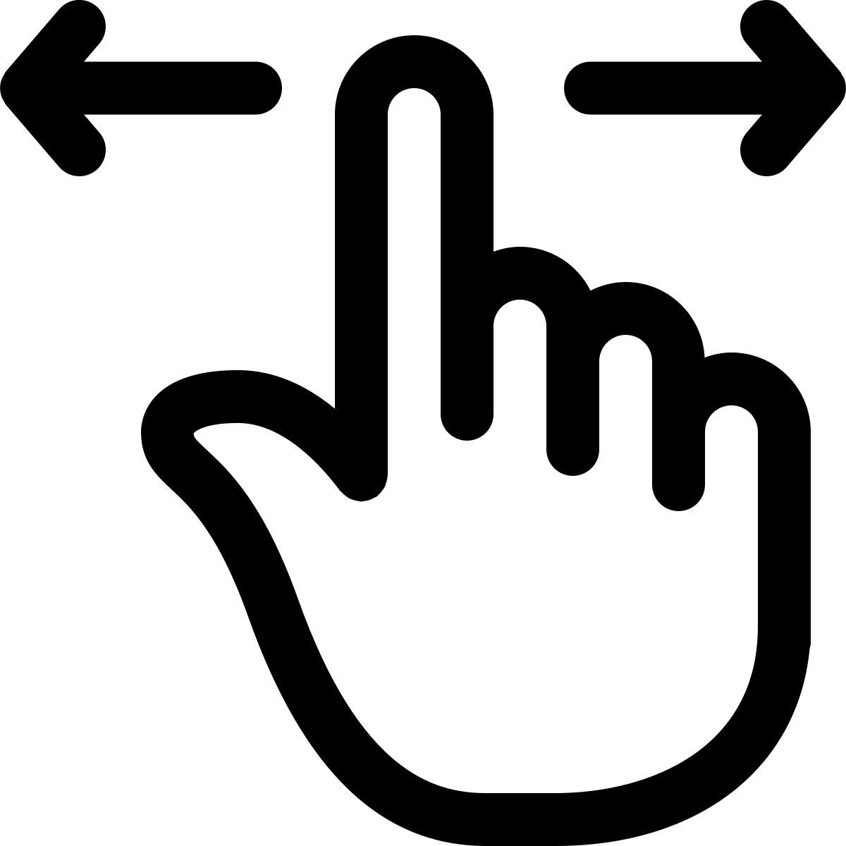 scorrimento orizzontale icon