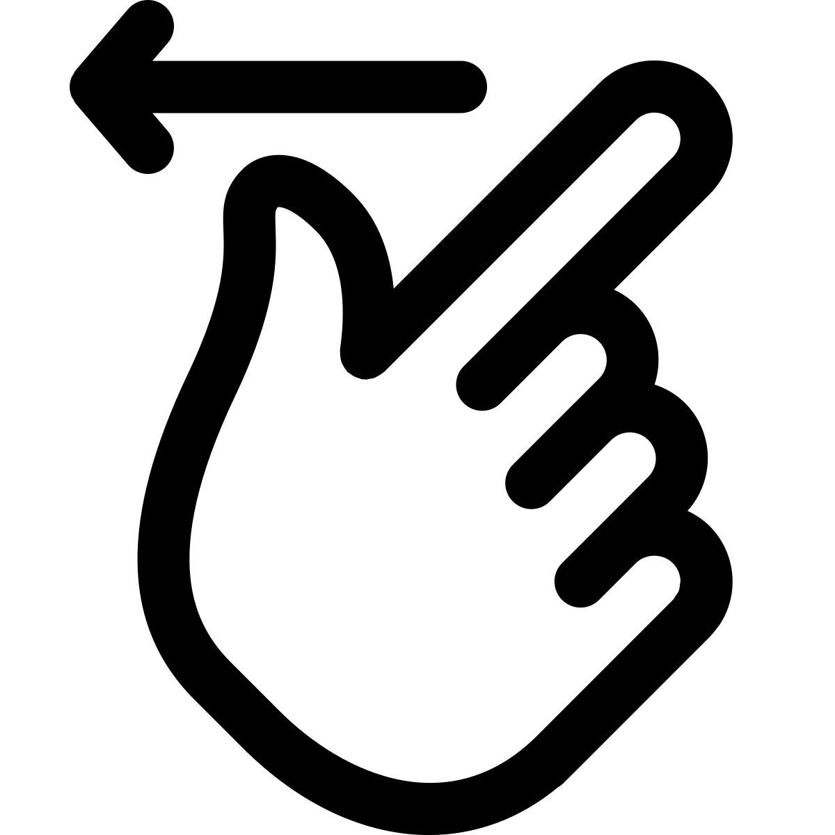 왼쪽으로 스와이프 icon