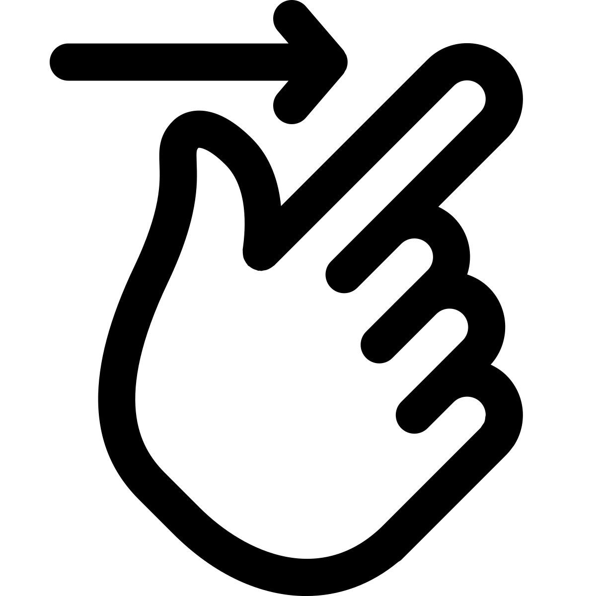 오른쪽으로 스와이프 icon
