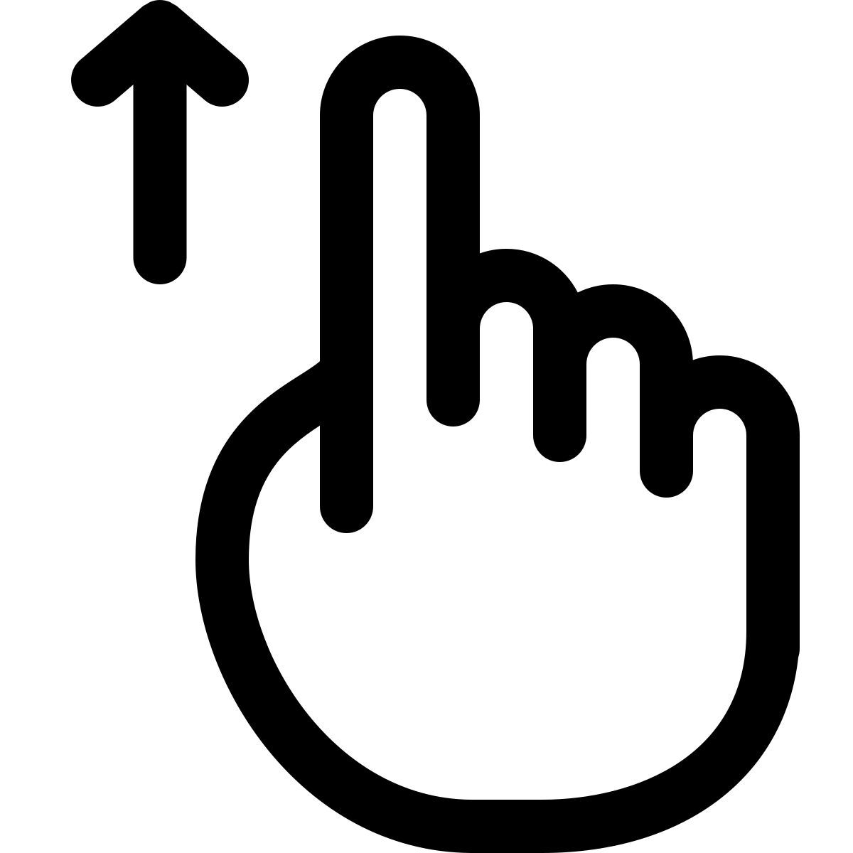 scroll up icon