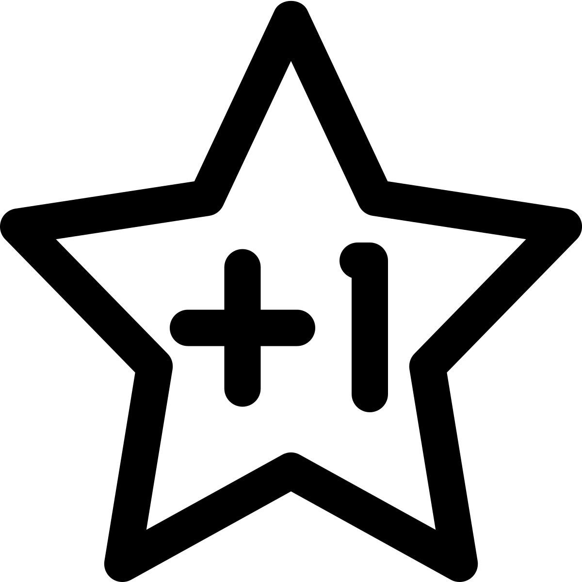 più una stella icon