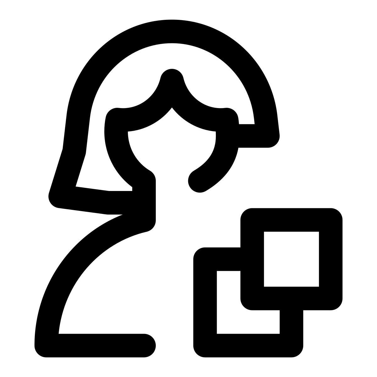 single user for copy the content from online website icon