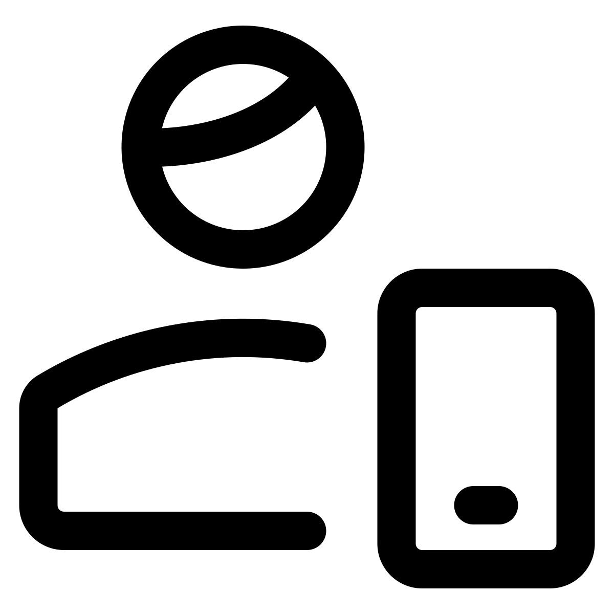 utilisateur de smartphone icon
