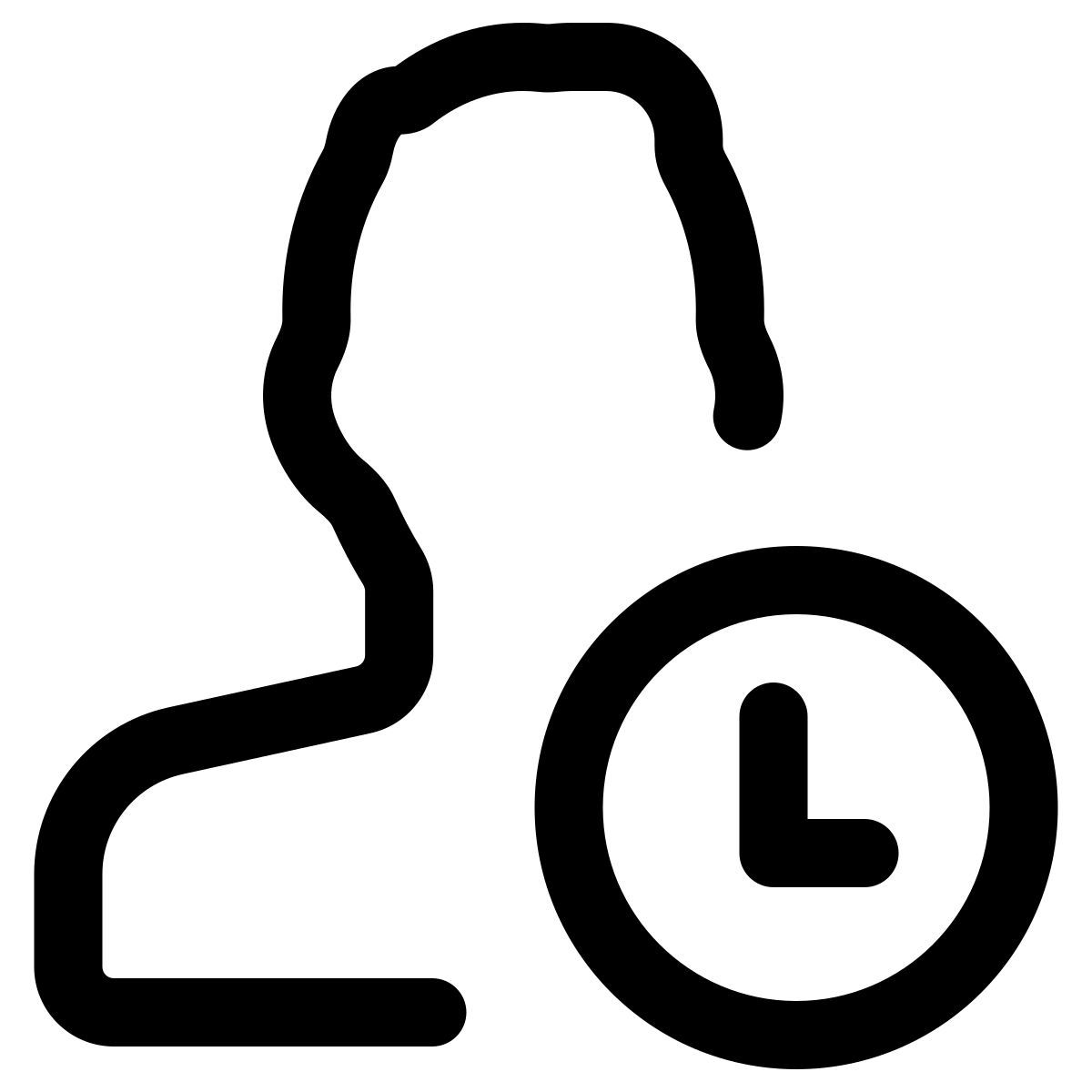 utilisateur dans la file d'attente icon