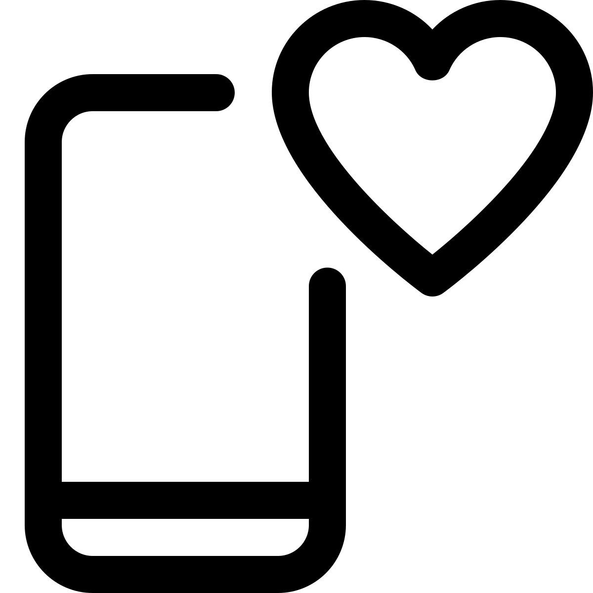teléfono inteligente favorito icon