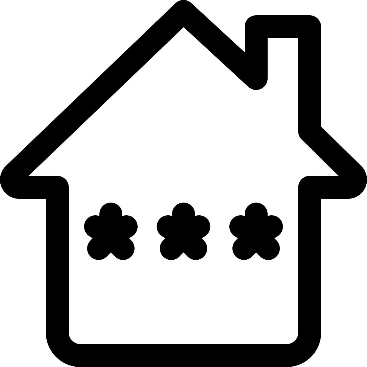 smart home password icon