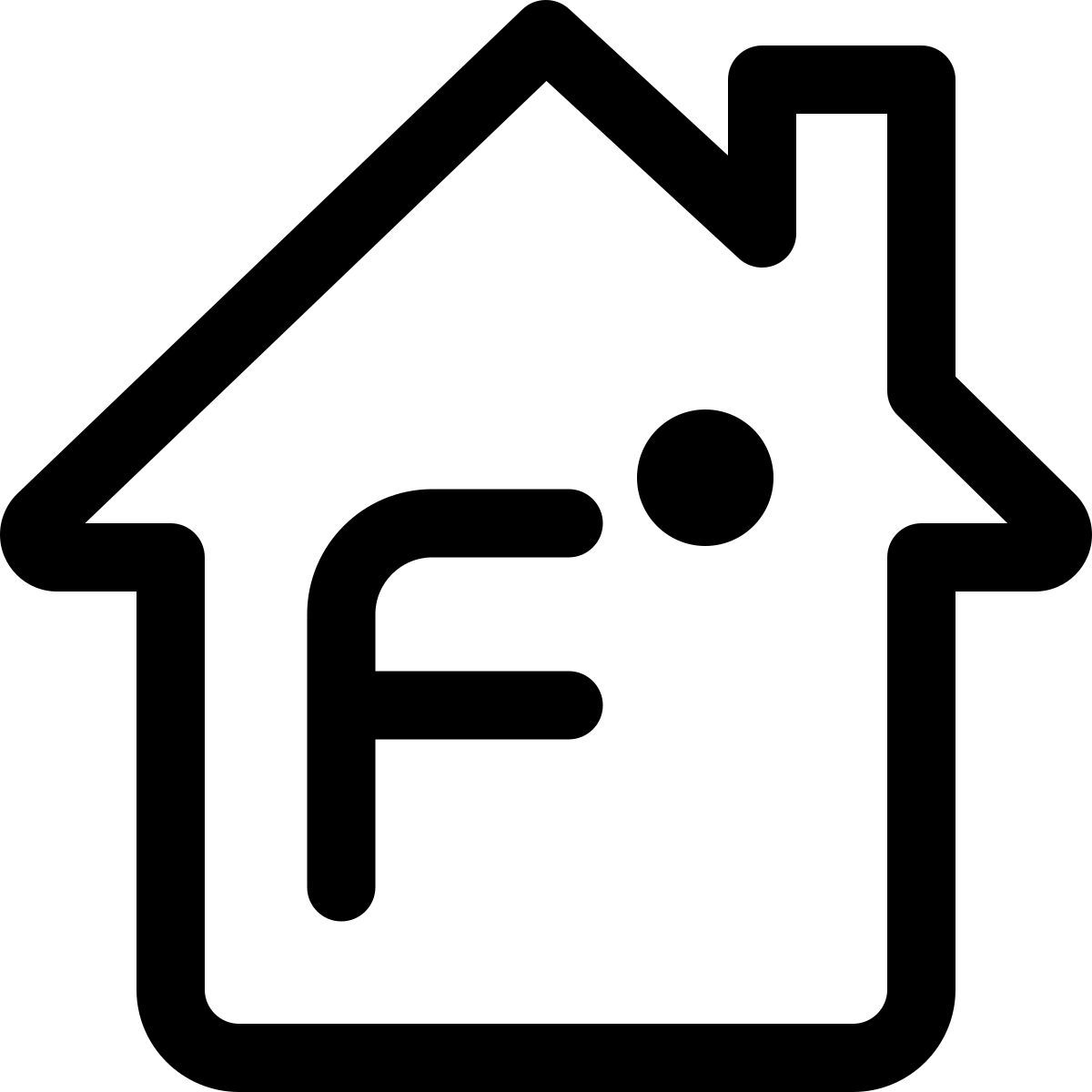 smart home temperature icon