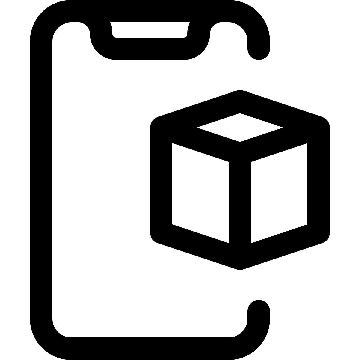 smartphone 3d model icon