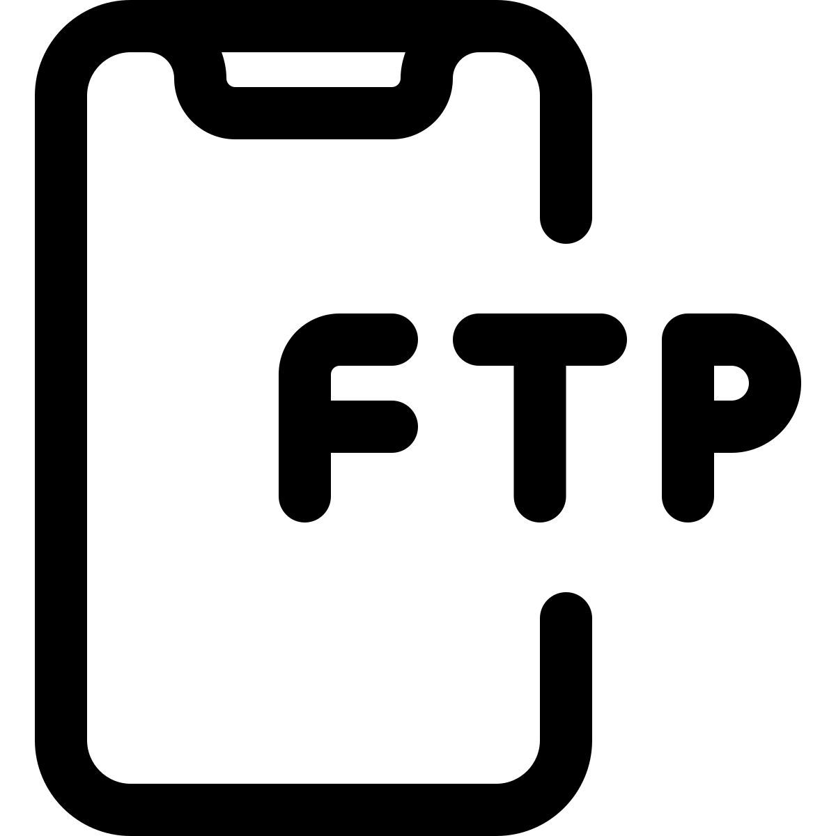 smartphone ftp icon
