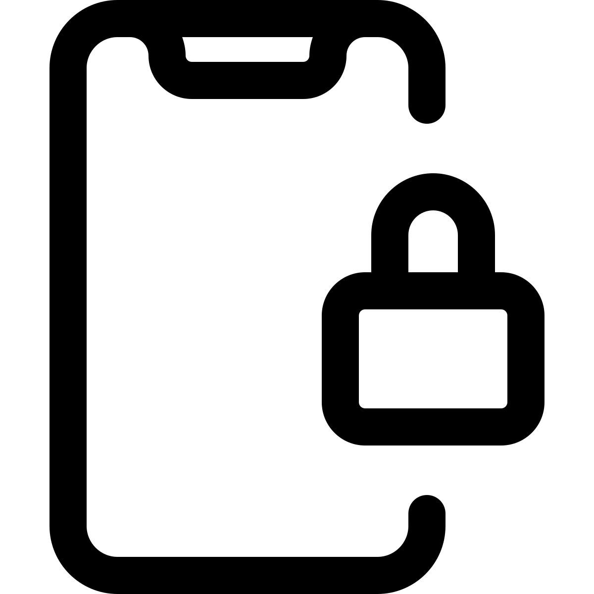 smartphone security icon