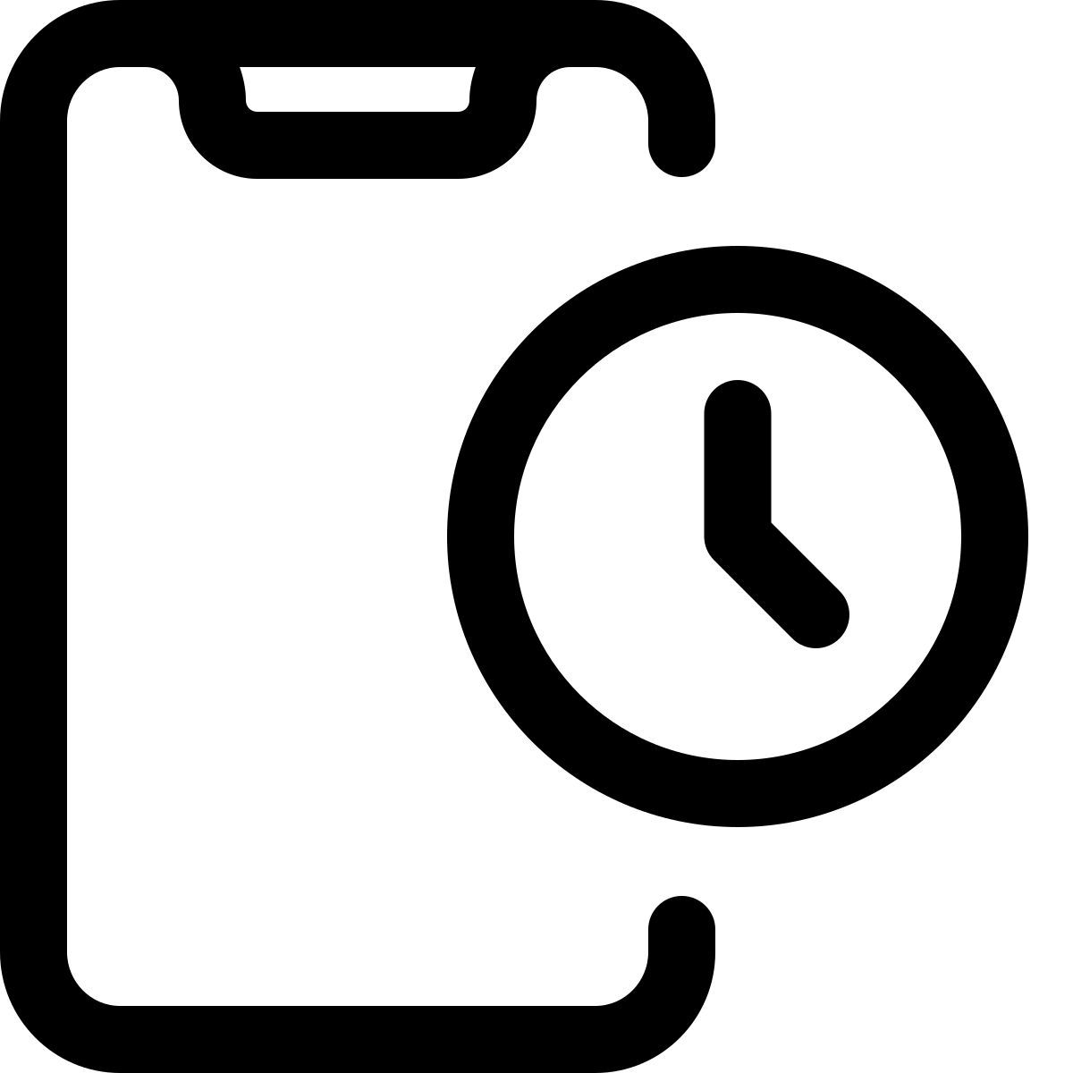 smartphone in standby mode icon