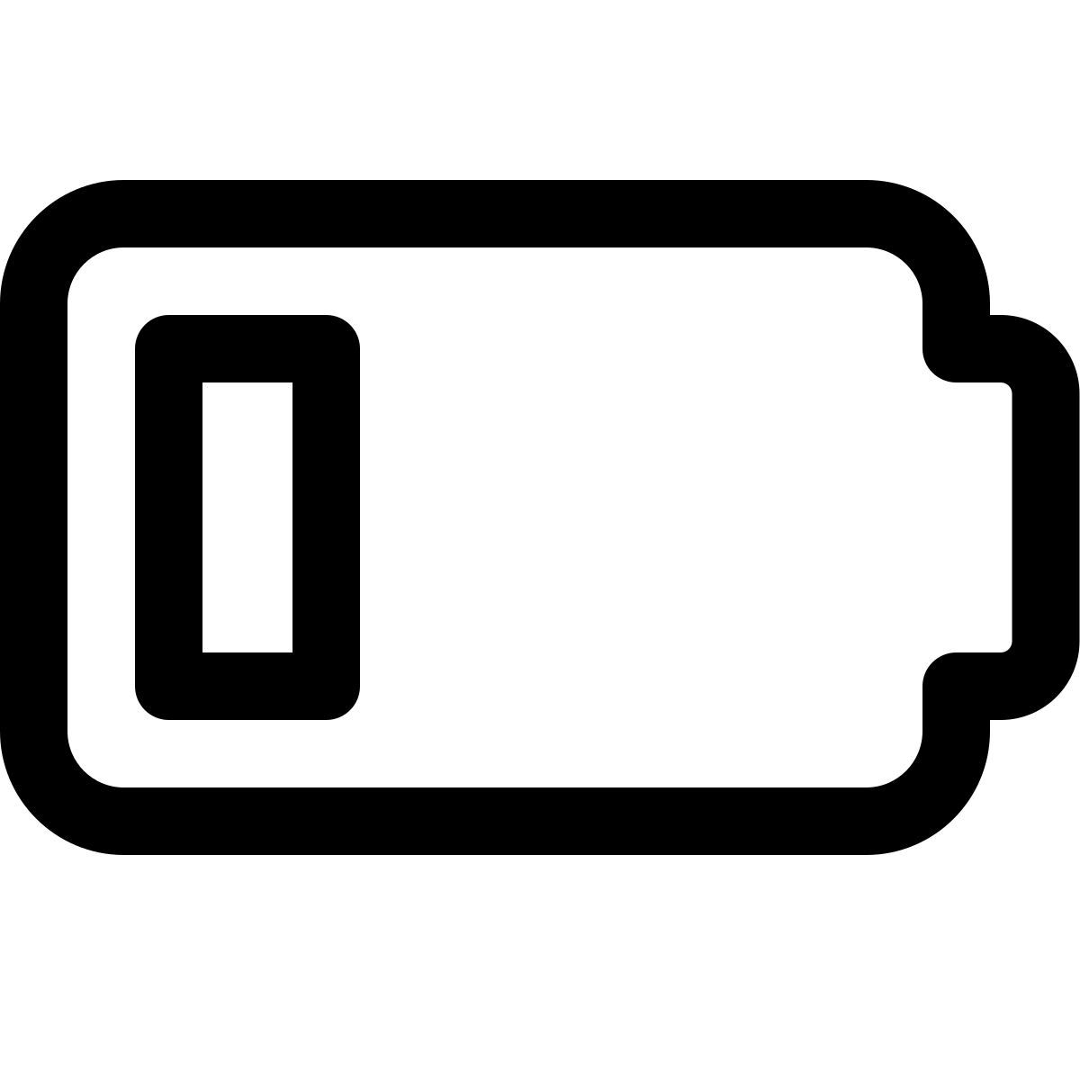 niedriger batteriestand icon