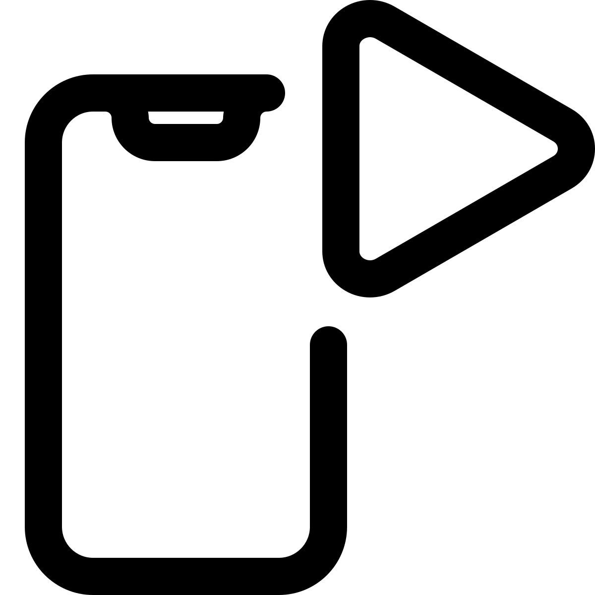 reproductor de vídeo móvil icon