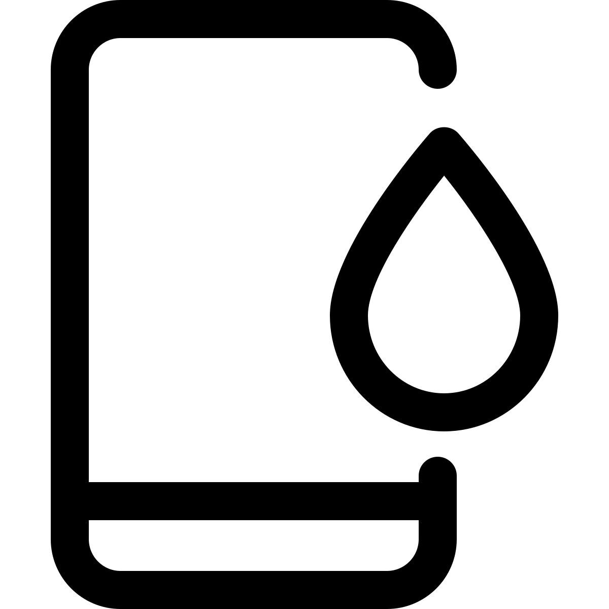 smartphone blood test icon