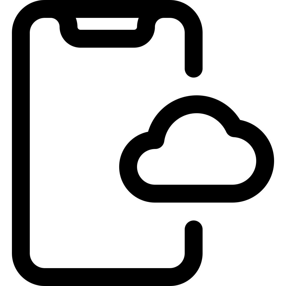 mobile cloud icon