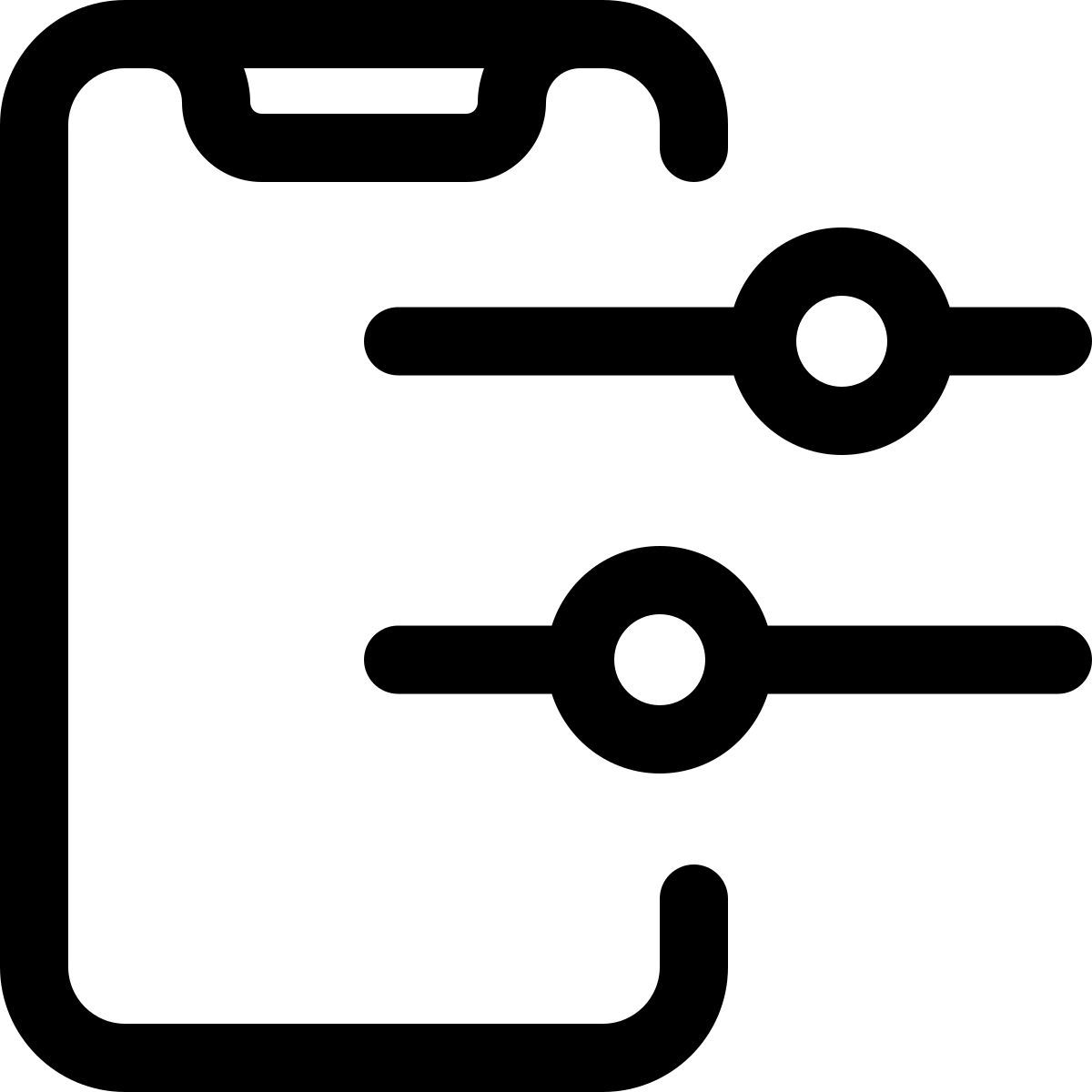 smartphone sliders icon