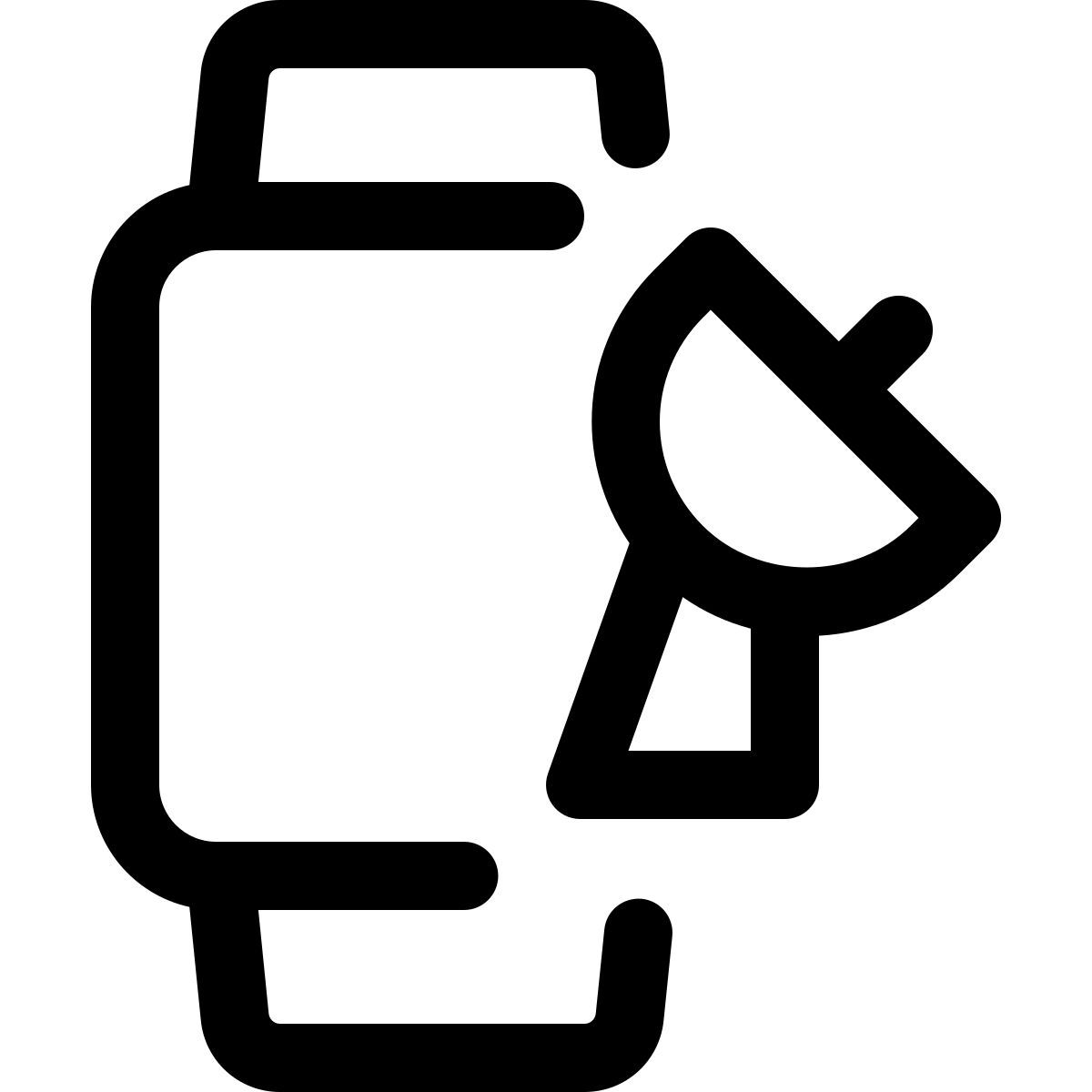 smartwatch to satellite dish icon