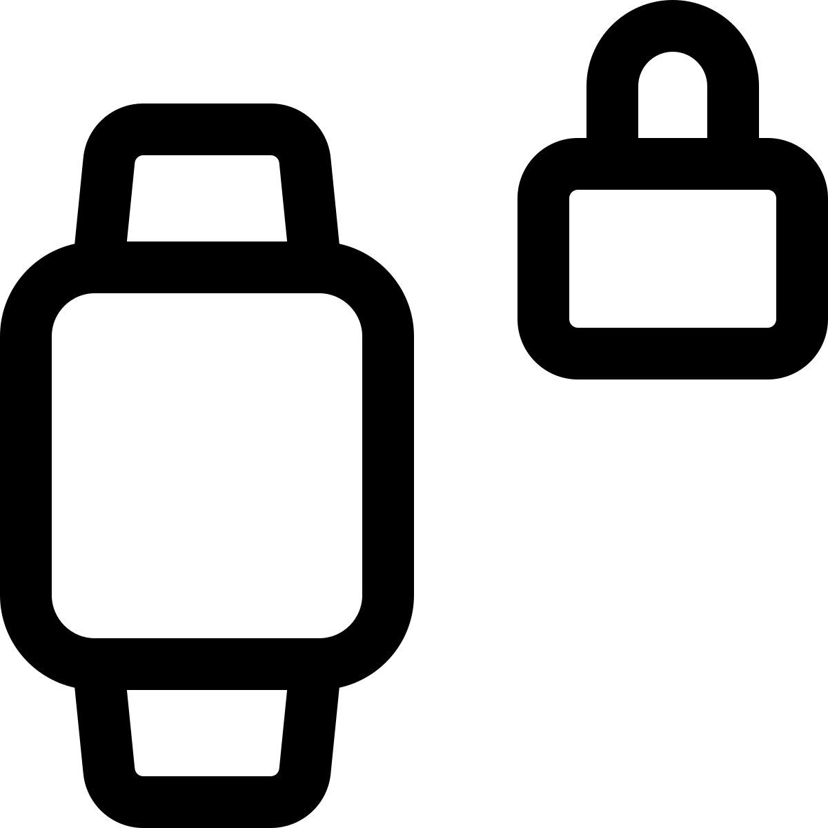 locked smartwatch icon