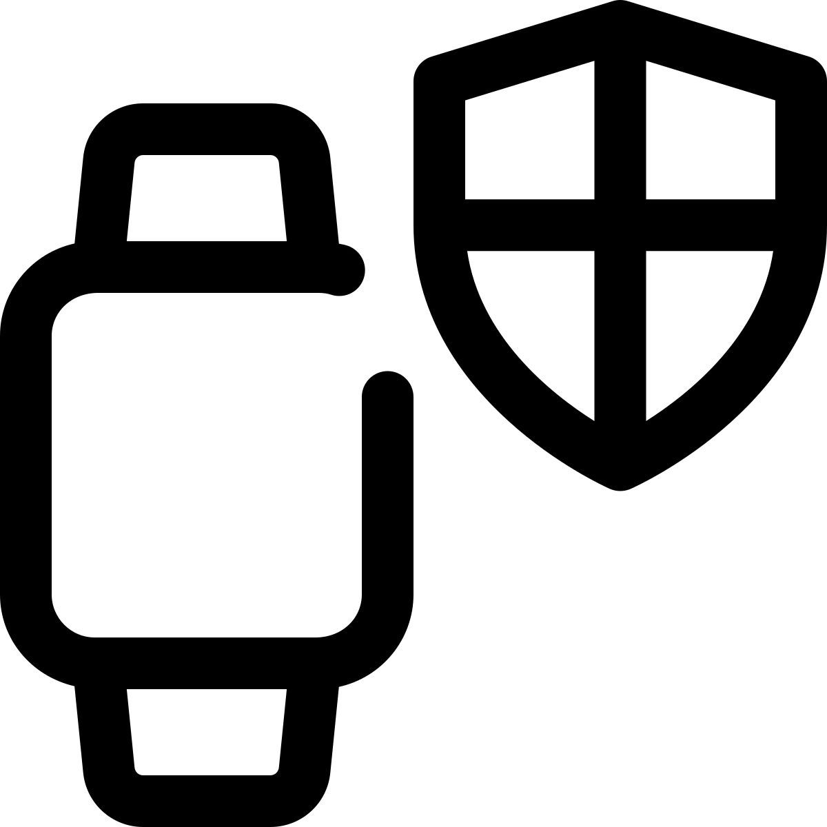 geschützte smartwatch icon