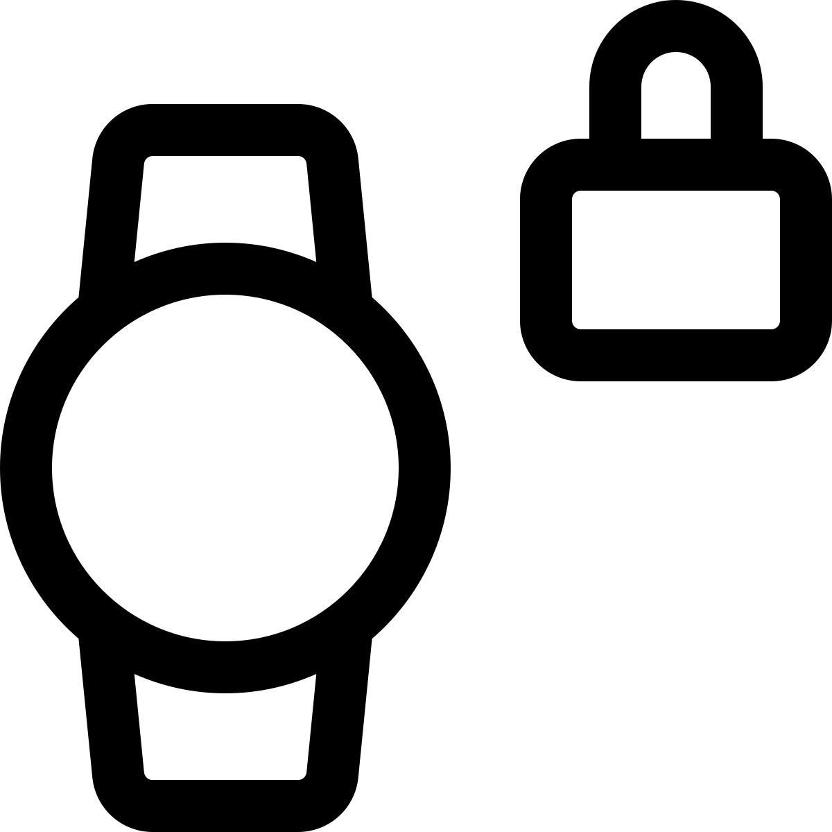montre connectée verrouillée icon