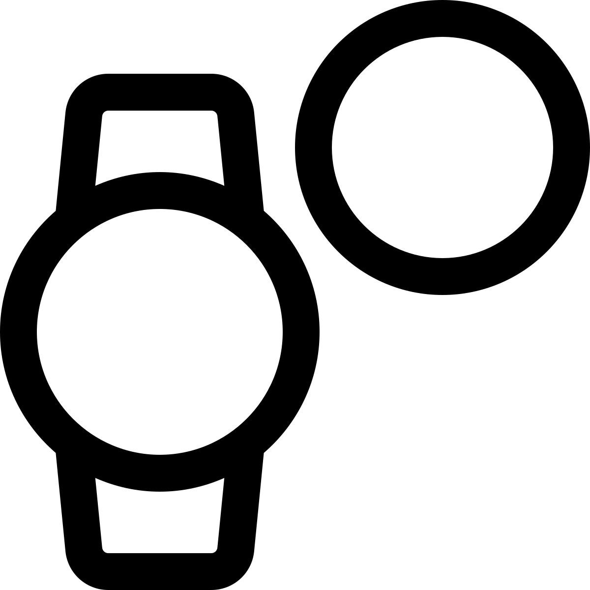 bouton de montre intelligente icon