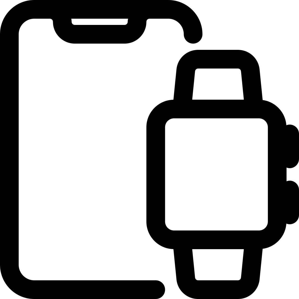 휴대폰과 스마트워치 icon