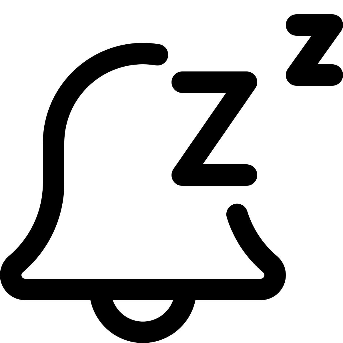 snooze notifications icon