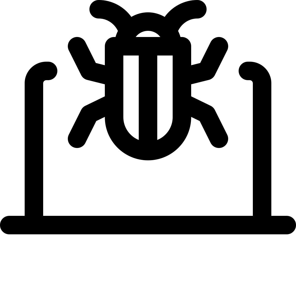 laptop bug icon