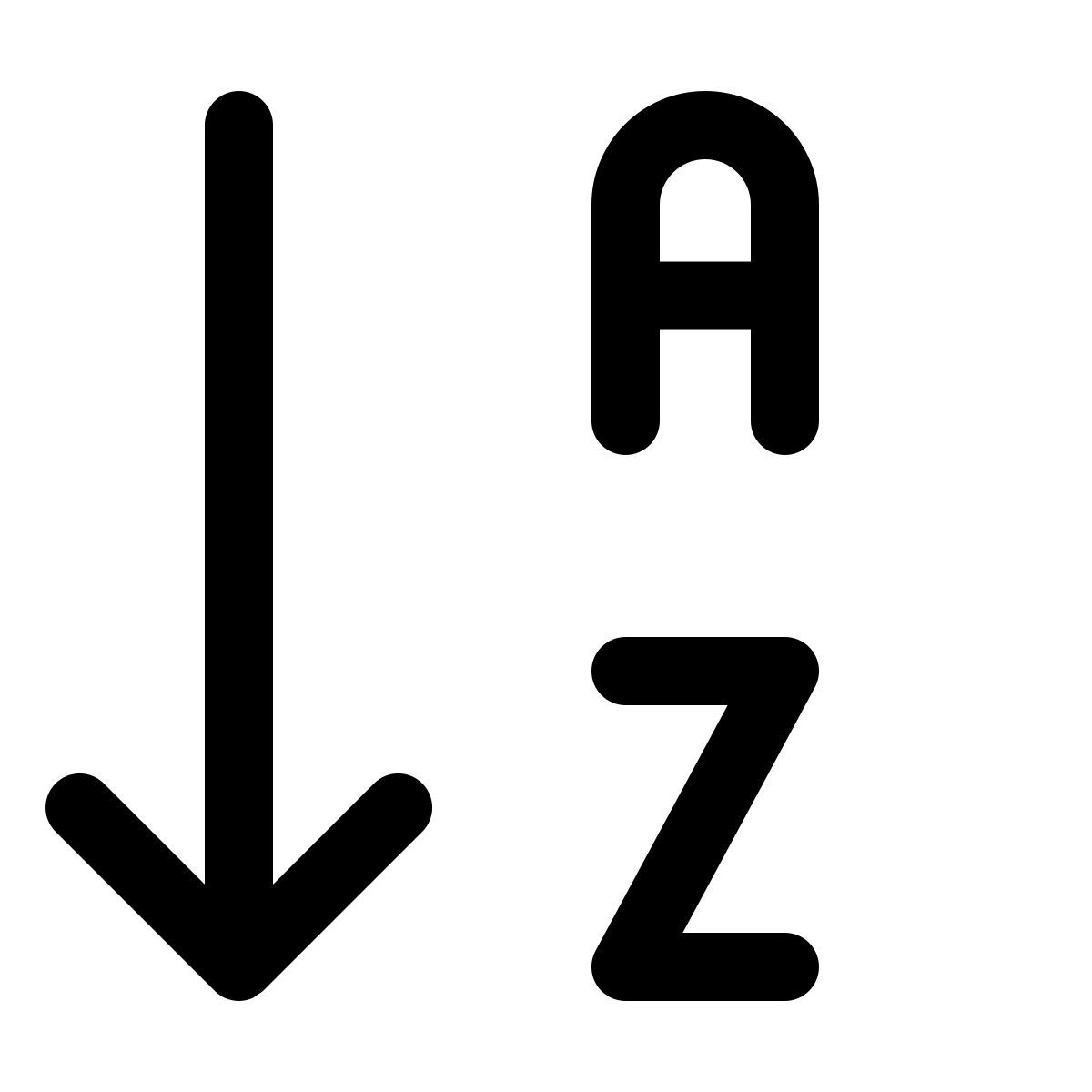 alphabetic order icon