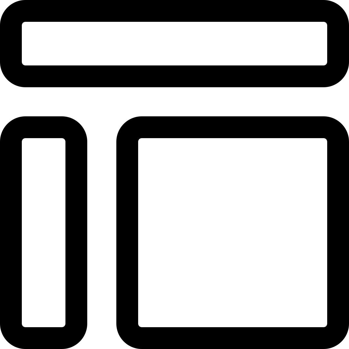 layout de conteúdo icon
