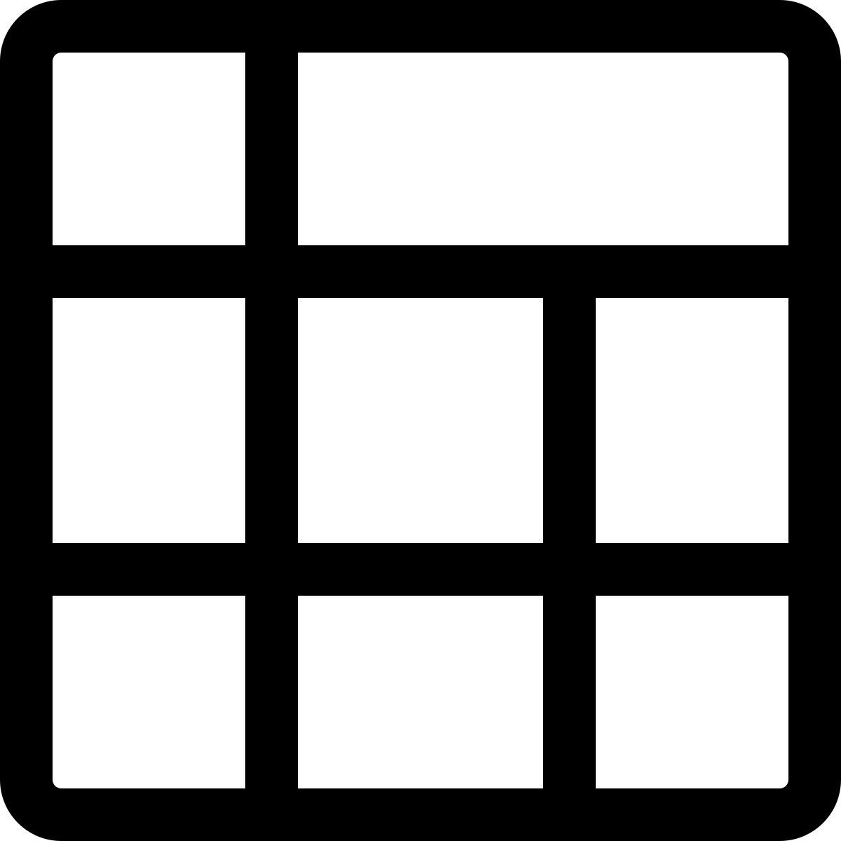 方形单元布局 icon