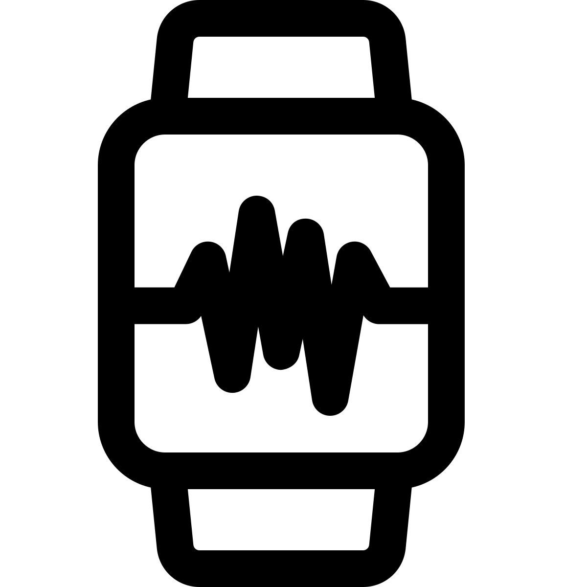 smartwatch zur herzüberwachung icon