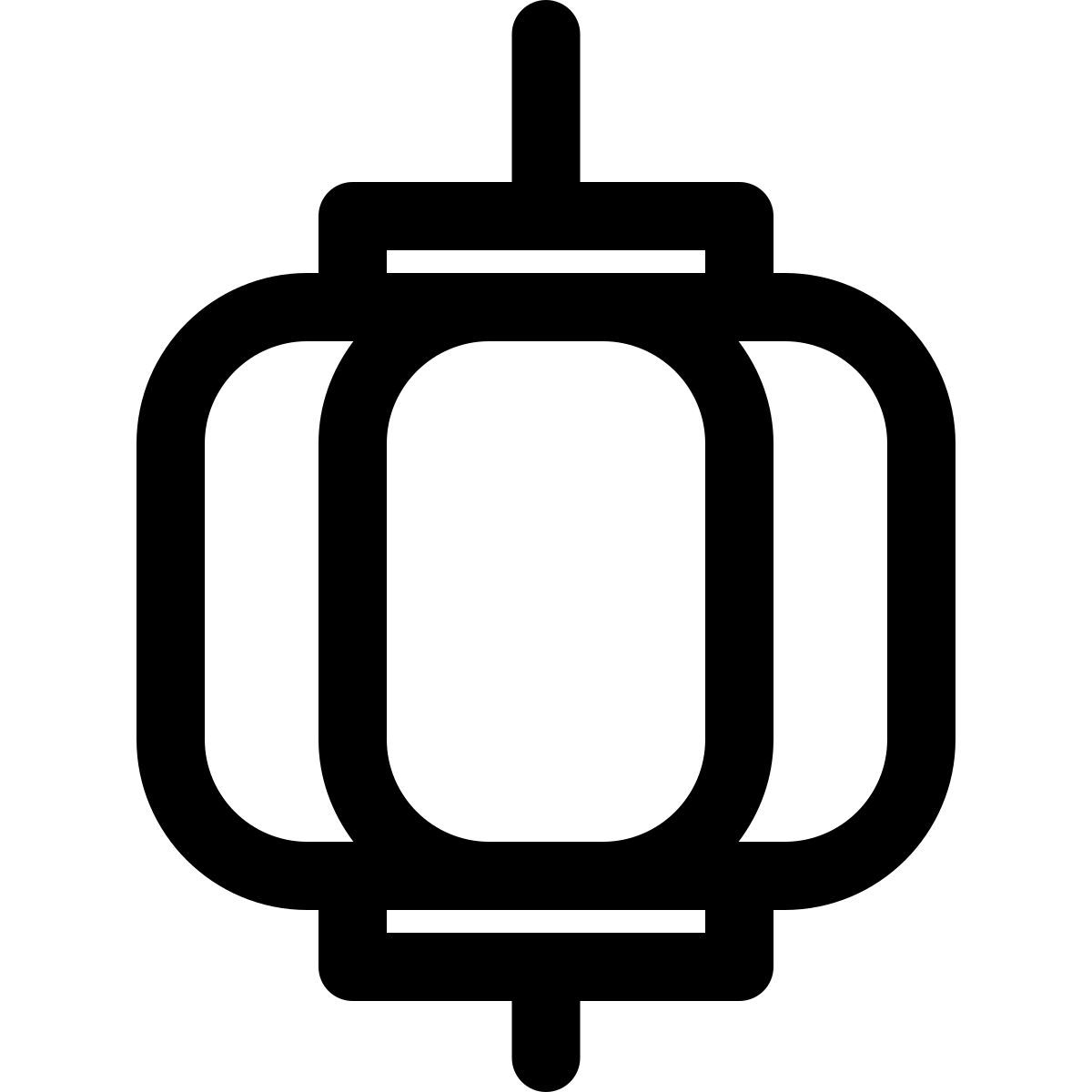 方形中国灯笼 icon