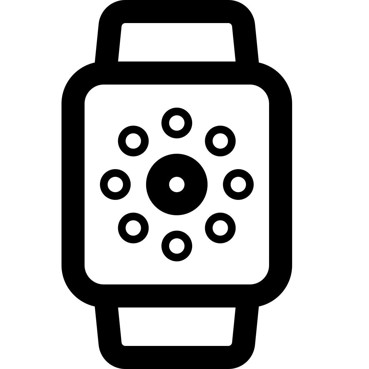 square smartwatch face icon